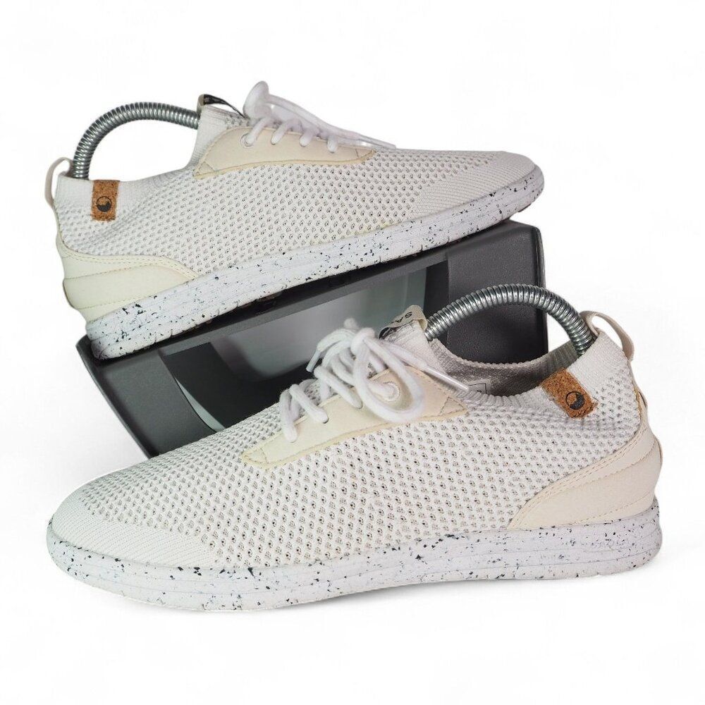 Saola Mindo Vegan Friendly Knit Casual Sneaker Shoes Off White Women's 8.5